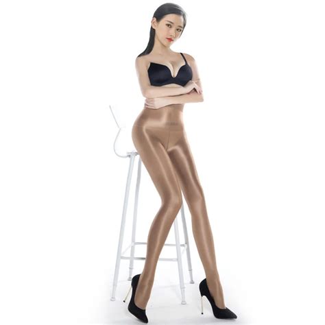 Sexy Women High Waist Shiny Glossy 70d Oil Stocking Club Dance Highs Tights Shaping Pantyhose