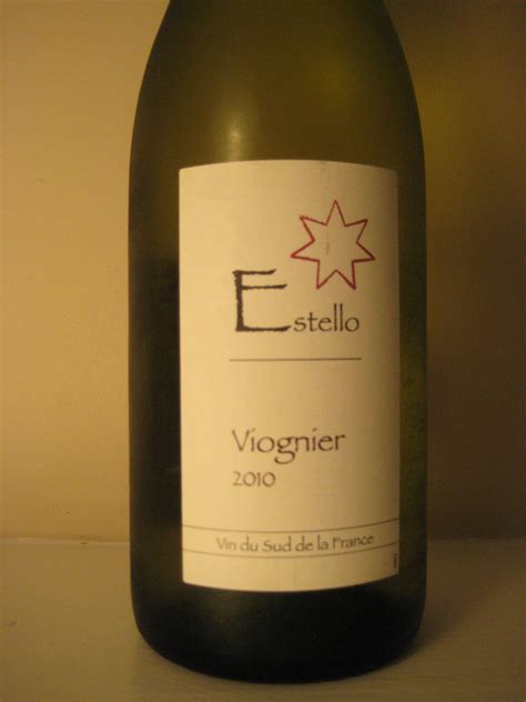 2010 Estello Viognier First Pour Wine