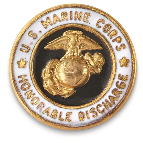United States Marine Corps Honorable Discharge Lapel Pin New Usmc