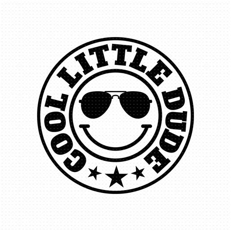 Cool Little Dude Svg Png Eps Pdf Files Cool Dude Svg One Etsy
