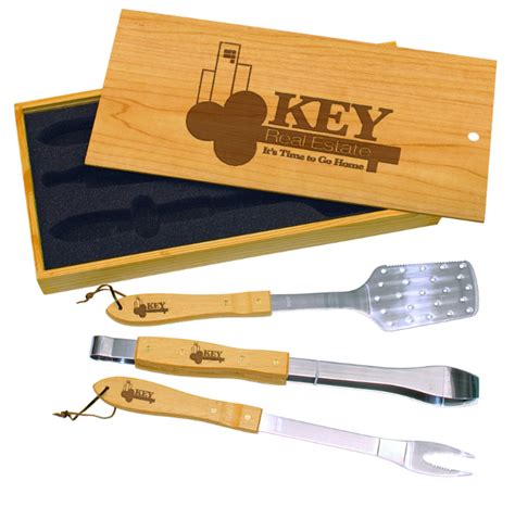 Bamboo Bbq Set With 3 Tools