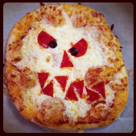 Scary Pizza Halloween Party Snack Food Healthy Halloween Treats Food