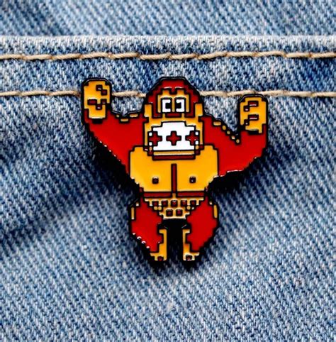 Donkey Kong Enamel Pin Badge Brooch 8 Bit Sprite Nintendo Etsy