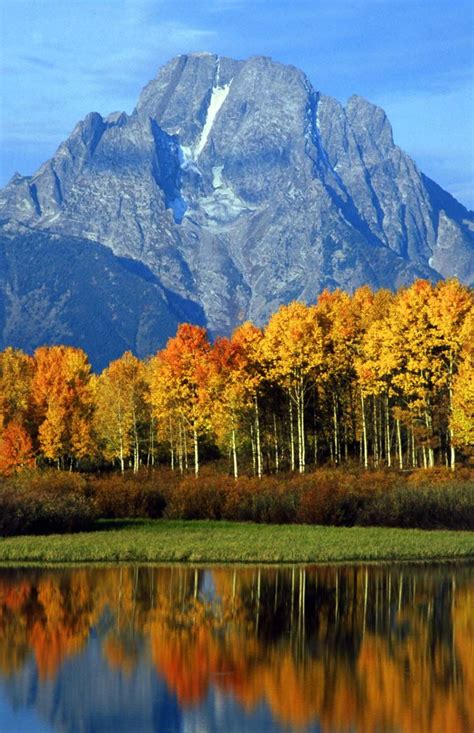 View Of Grand Teton National Park In The Fall Grand Teton National
