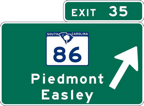 Exit 35 Northbound Sign Sc Interstate 85 By Hammerbro101 On Deviantart