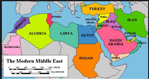 Resourcesforhistoryteachers The Middle East And North Africa On A Map