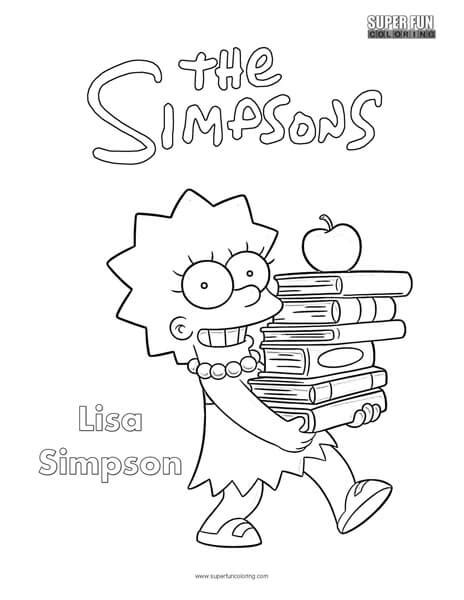 Lisa Simpson Pages Coloring Pages