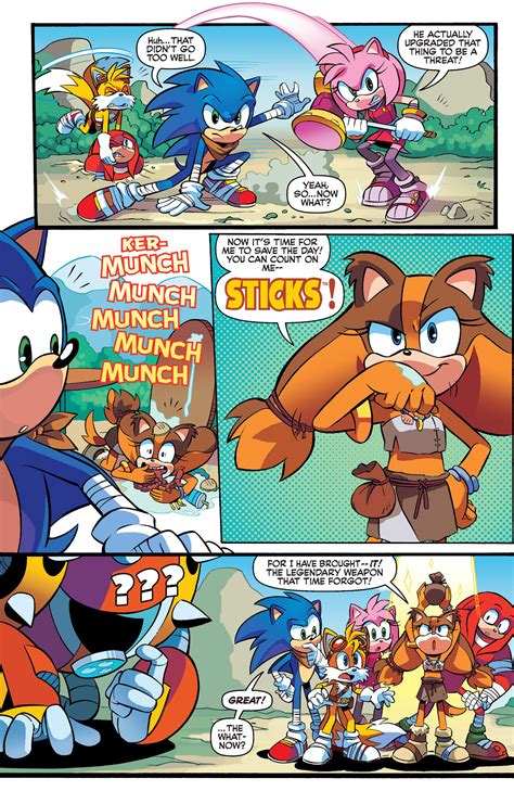 Sticks Really Is A Feral Badger Archie Sonic Comics Know Your Meme