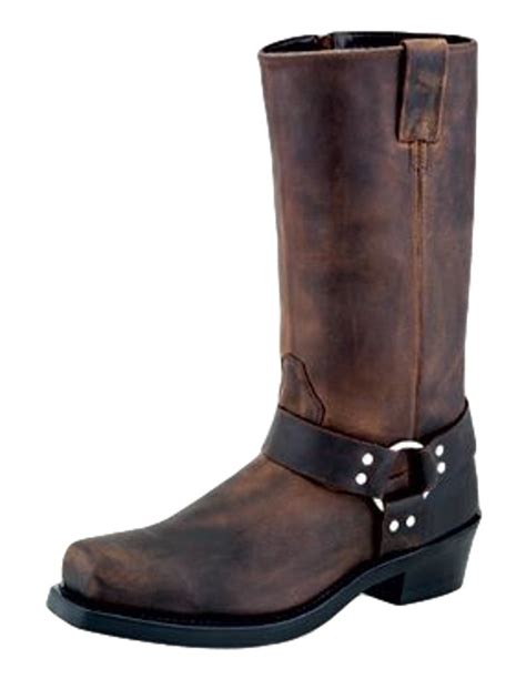 Old West Mens 12 Inch Square Toe Harness Boots
