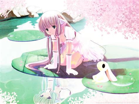 Wallpaper Drawing Illustration Anime Water Reflection Cartoon Sadness Girl Hare