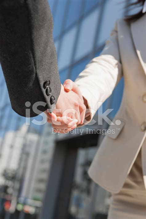 The Businesswoman Who Shakes Hands Stock Photo Royalty Free Freeimages