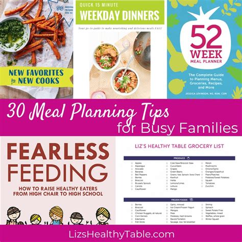 30 meal planning tips for busy families