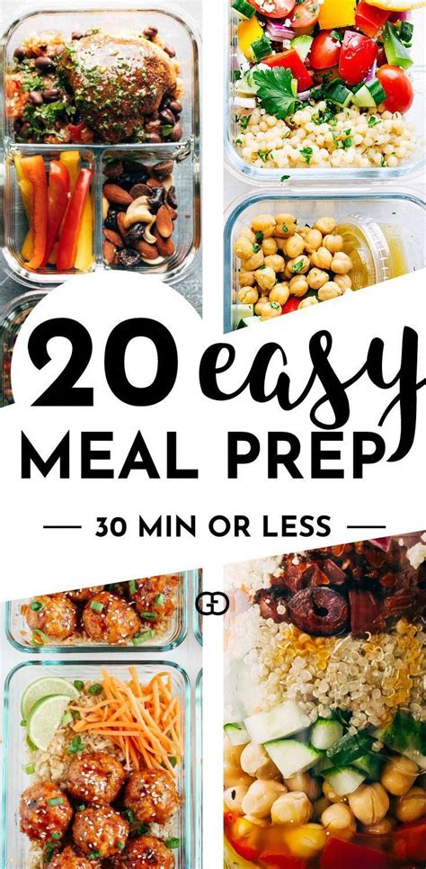 25 Healthy Meal Prep Ideas To Simplify Your Life Recipe Meals