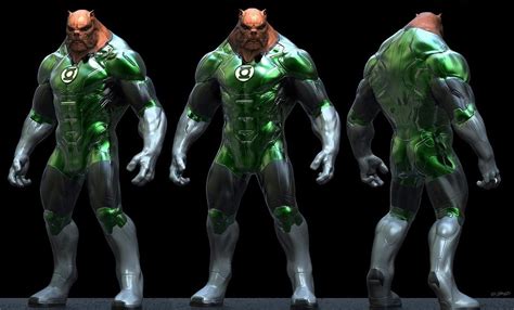 Zack Snyders Justice League Reveals Green Lantern Kilowog Concept Art