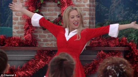 aisleyne horgan wallace returns to big brother as sexy mrs santa claus daily mail online
