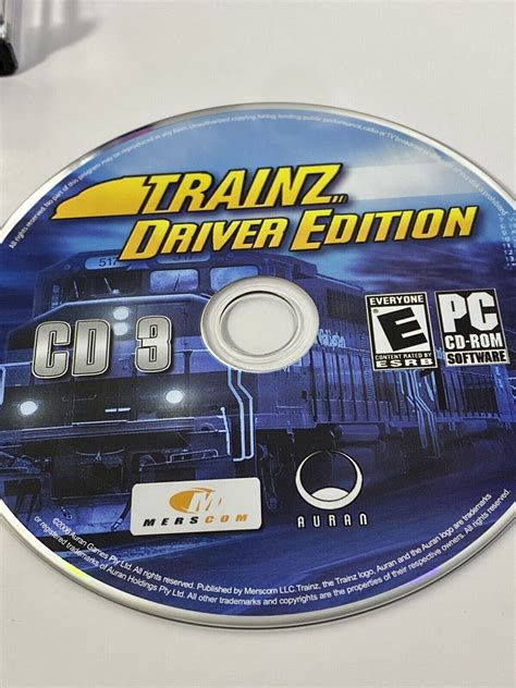 Trainz Driver Edition Pc Cd Rom Software Locomotive Engineer Clean No