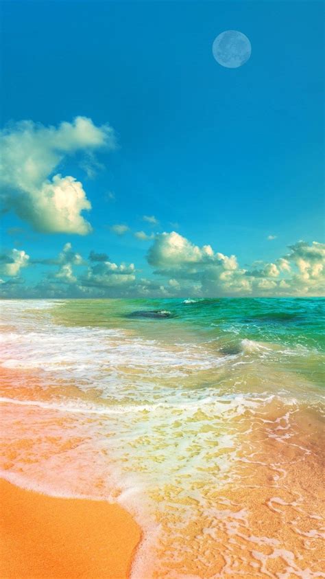 Beach Ocean Sea Waves Summer Seascape Sand Beautiful Nature