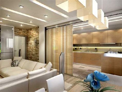 Photo 21 Living Room Kitchen Design Partitioning Zoning Make Simple