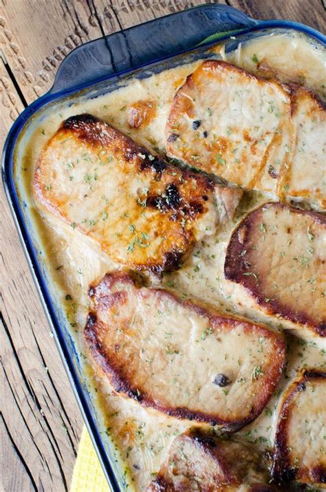 Place cooked pork chops on top of potatoes, then pour soup mixture over the chops. Smothered Pork Chop Scalloped Potato Casserole! | Recipe ...