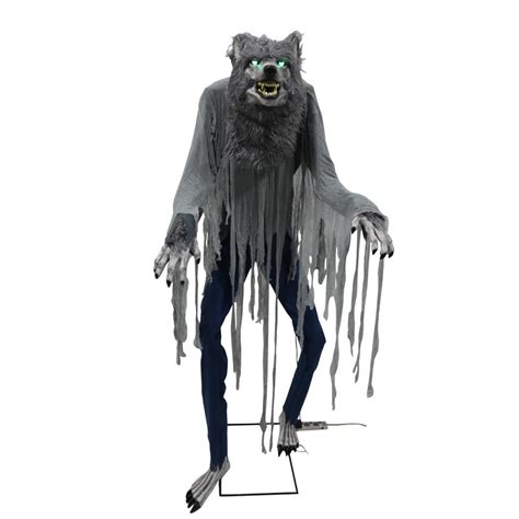 Shop wolf décor items from wall art to fur pelts. Home Accents Holiday 5124439 7 Ft. Towering Werewolf - VIP ...