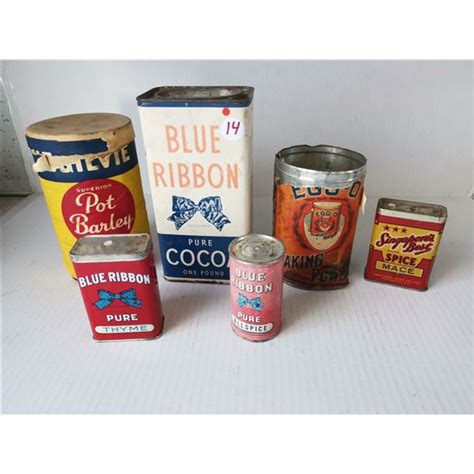 Lot Of Assorted Kitchen Spice Tins Schmalz Auctions