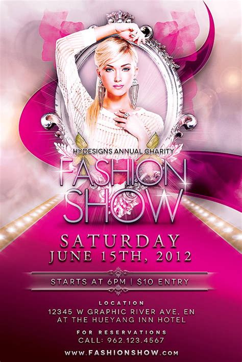 How To Makecreate A Fashion Show Flyer Templates Examples 2023
