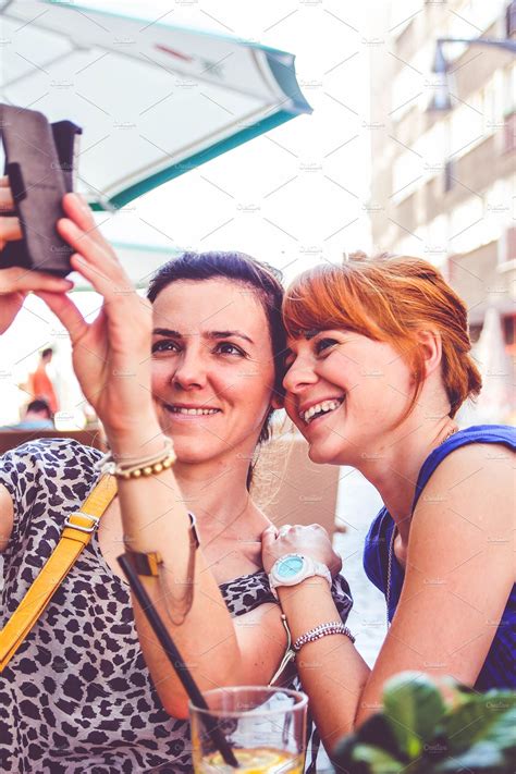 Girls Taking A Selfie High Quality People Images ~ Creative Market