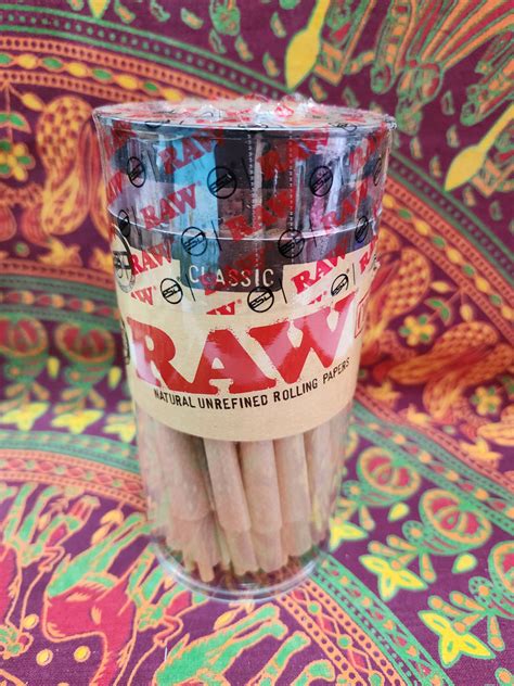 Raw Cones Classic 98 Special 100 Pack Natural Pre Rolled Rolling Pa
