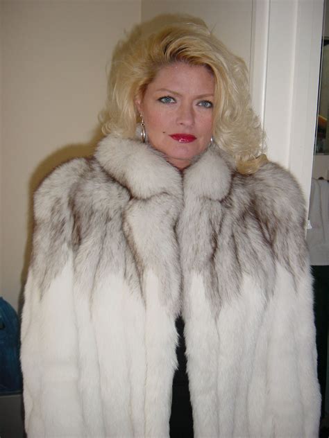 Goddess Like In Her Blue And White Fox Royal Saga Fox Fur Jacket Fox Fur Jacket Rich Women