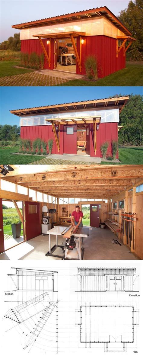 Download premium garden shed plans for your outdoor storage, yard or backyard building project! Shed / Workshop / Garden Shed style. Love the high windows ...