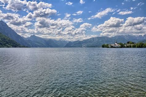 Traunsee Lake Gmunden Austria Stock Image Image Of Gmunden Cloud