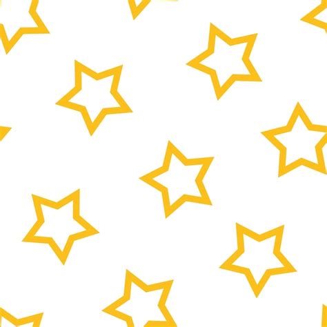 Premium Vector Seamless Pattern With Yellow Stars