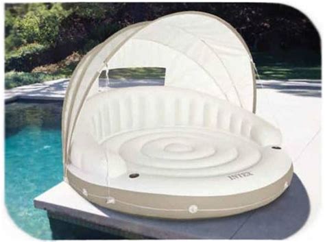 Swimways baby spring is a multifunctional pool float that doubles as a uv canopy and a playing center for children. Pool Floats for Adults Floating Island Inflatable Float ...