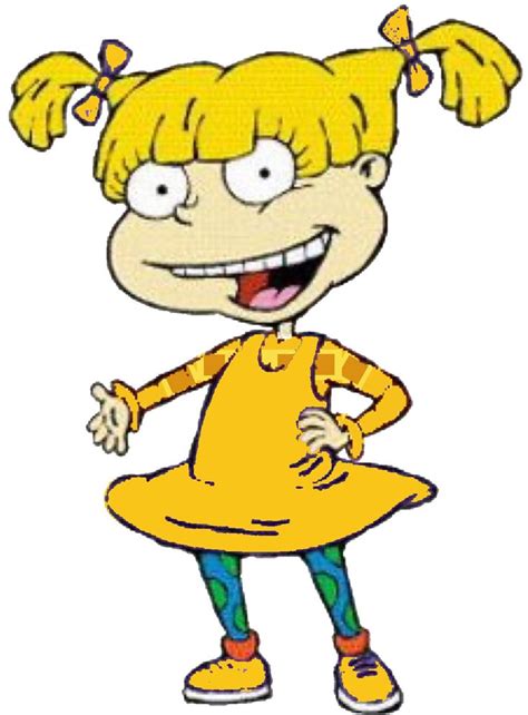 Angelica In Her Yellow Square Shrit Rugrats Cartoon Rugrats Nickelodeon Cartoons