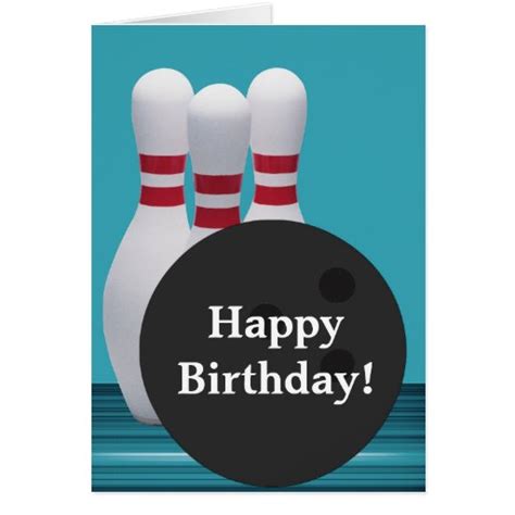 Bowling Birthday Greeting Card Zazzle