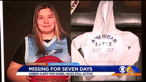 Isabel Hicks Missing For One Week Amber Alert Issued