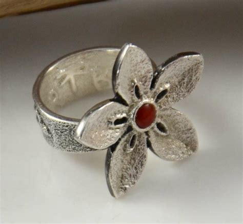 Rebecca Begay Silver Coral Ring Hoel S Indian Shop