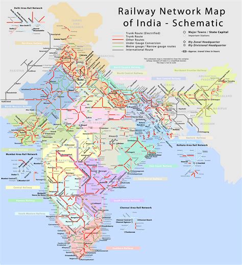 Travel By Train In India Indian Railways Map