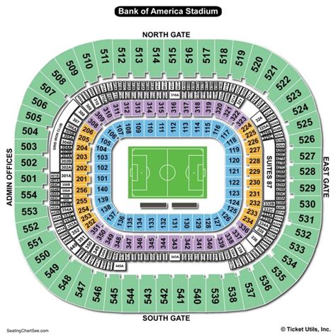 Bank Of America Stadium Seating Charts And Views Games Answers And Cheats