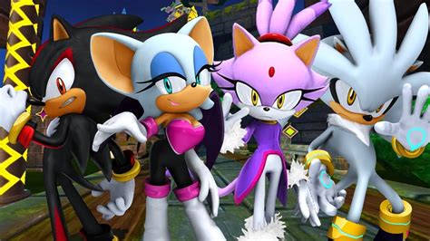 Sonic Forces Speed Battle Shadow Rouge Silver And Blaze Hd