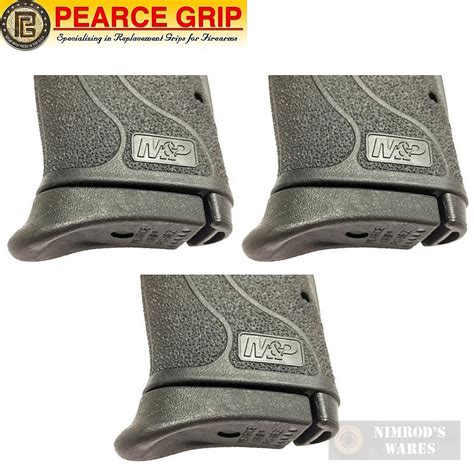 Pearce Grip Sandw Mandp Shield Ez 9mm Grip Extension 3 Pack Pg 9ez