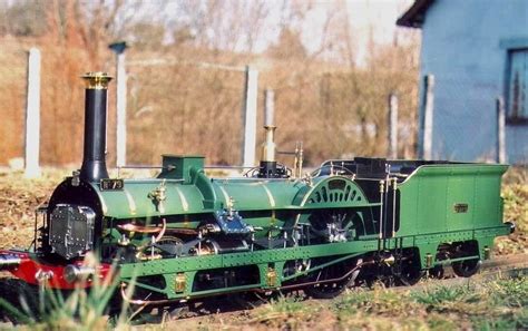 Locomotive Crampton à Vapeur Vive Chauffée Au Charbon Long 1m50