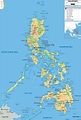 Physical Map of Philippines - Ezilon Maps