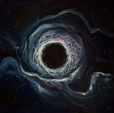 Black Hole 1 2017 Oil Painting By Polina Tree Artfinder