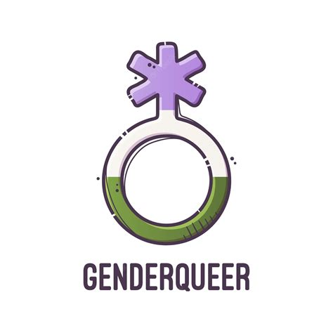 Premium Vector Gender Symbol Genderqueer Signs Of Sexual Orientation