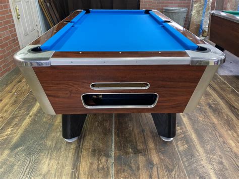 6 1 2 Valley Rosewood Used Coin Operated Pool Table Used Coin Operated Bar Pool Tables