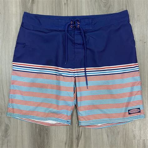 Vineyard Vines Board Shorts Swim Trunks Mens Size 40 Red White And Blue