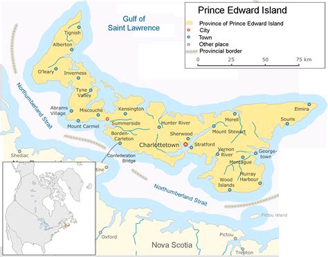 Map Of Prince Edward Island General Map Online