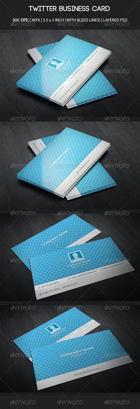 Twitter Business Card By Adeldima Graphicriver