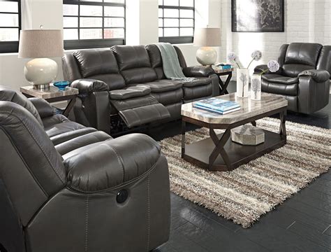 Long Knight Gray Power Reclining Living Room Set From Ashley 88906 87 74 Coleman Furniture